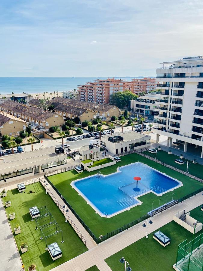 Ferienwohnung Patacona Premium Penthouse Sea Views & Barbecue Valencia Exterior foto