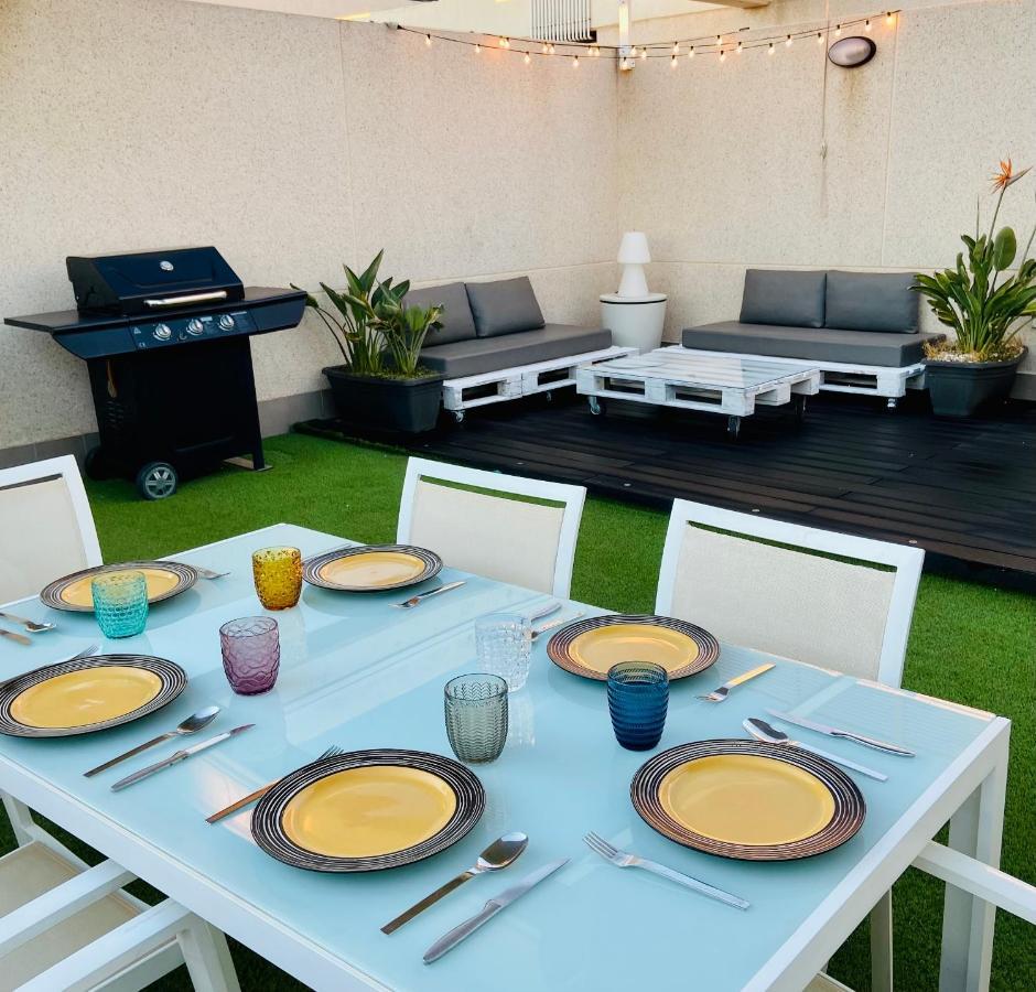 Ferienwohnung Patacona Premium Penthouse Sea Views & Barbecue Valencia Exterior foto