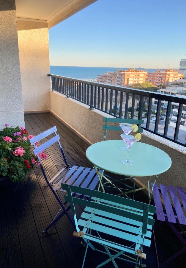 Ferienwohnung Patacona Premium Penthouse Sea Views & Barbecue Valencia Exterior foto